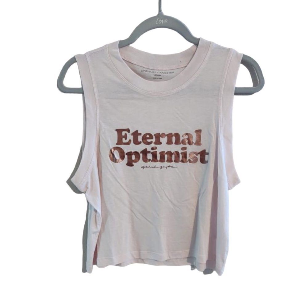 Spiritual Gangsta | Eternal Optimist Crop Tank | M